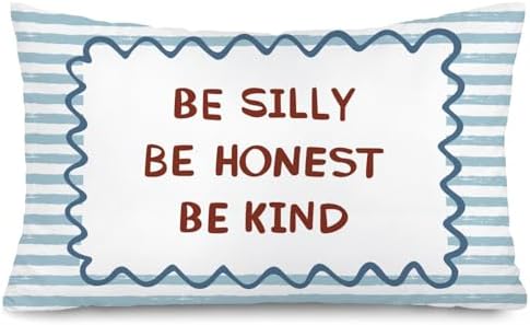 Blue Inspirational 12x20 Pillow Cover by Unknown