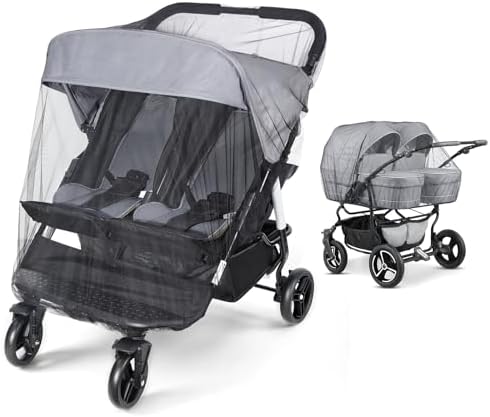 Orzbow 2 Pack Mosquito Net for Double Stroller Side-by-Side by Orzbow-MakeParentingEasier