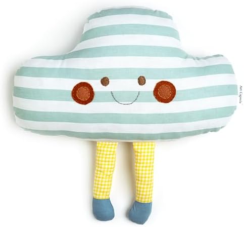 Cloud Shaped Decorative Pillow – Boho Nursery Decor & Sky Room Theme – Handmade by Unknown