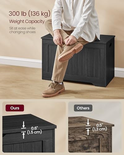 VASAGLE Storage Chest, 29.9 Inches Width Bench - Image 6