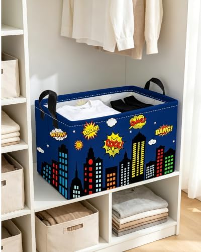 Essme Rectangular Spider Basket, Kids Storage Bins Organizer - Image 4