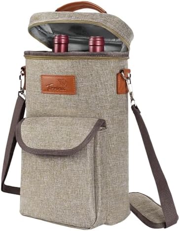 Tirrinia 2 Bottle Wine Cooler Tote Carrier by Tirrinia