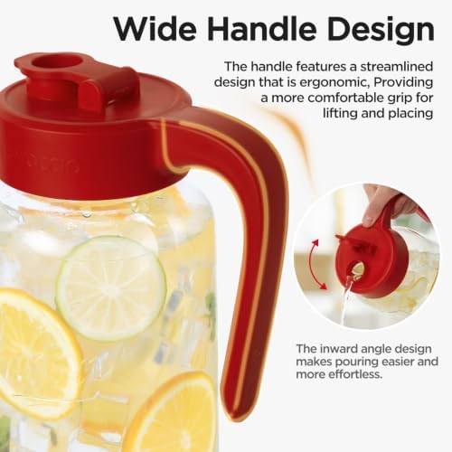 Mason Jar Pitcher, Glass Pitcher - Image 3