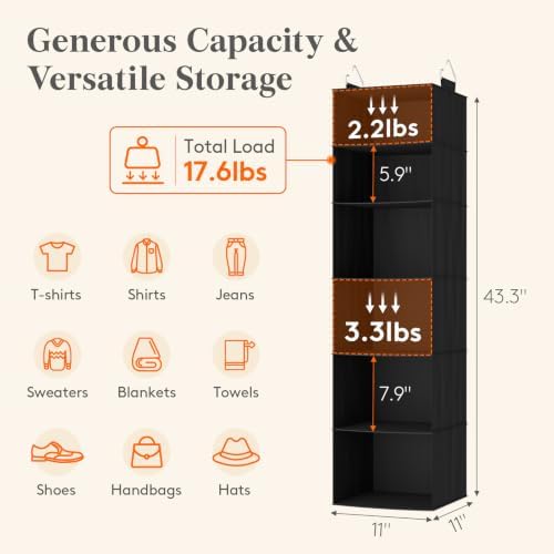Lifewit Hanging Closet Organizer and Storage - Image 3