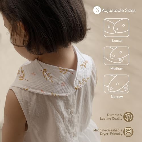 8 Pack Muslin Baby Bandana Bibs - Image 4