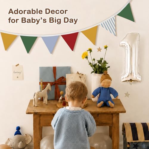 Playroom Wall Decor Pennant Banner Flags 5.5Ft - Image 6