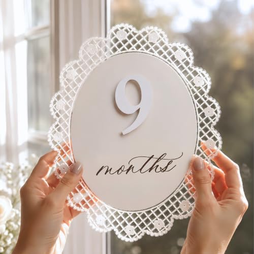 Baby Girl Monthly Milestone Sign Double-Sided by HiMomWelcomtoMemolebia