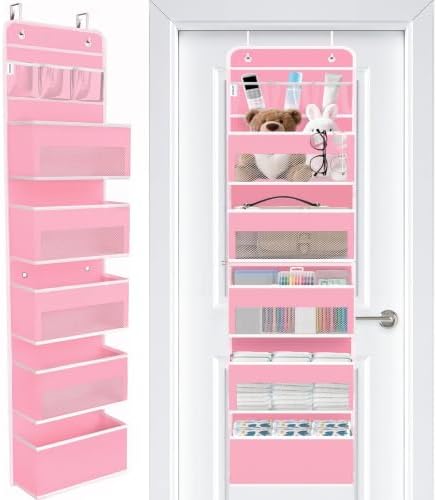 Over The Door Organizer Storage Large Capacity Hanging Bedroom Storage by WiseLife