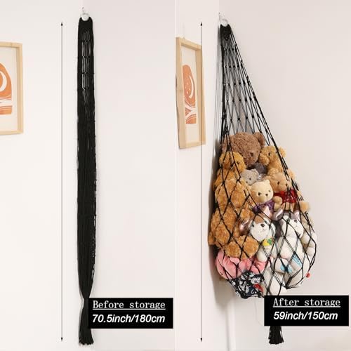 Novel Amdermi Stuffed Animal Hammock Corner Hanging Net - Image 2