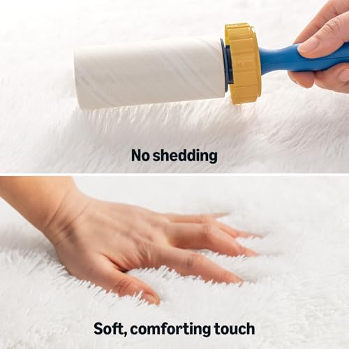 Amazon Basics Fluffy Washable Area Rug, Shaggy Carpet - Image 4