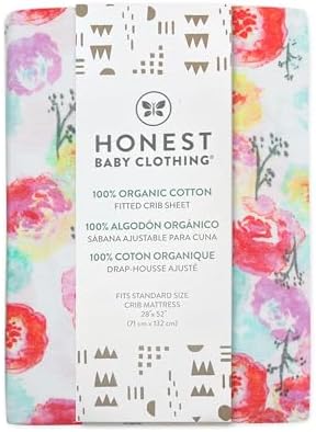 HonestBaby Unisex-Baby Classics Fitted Crib Sheets Set Standard Mattress - Image 2