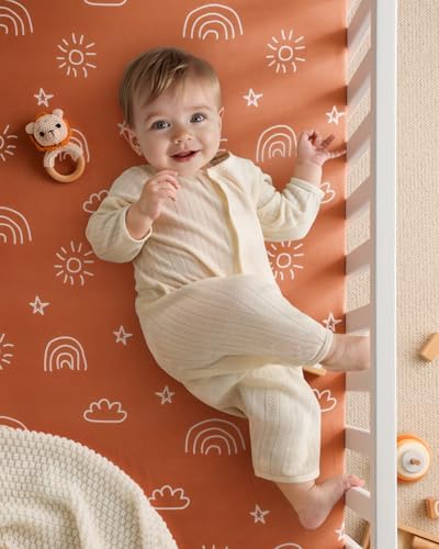 Yoofoss 2-Pack Pack and Play Sheets Fitted 38x26 - Image 5