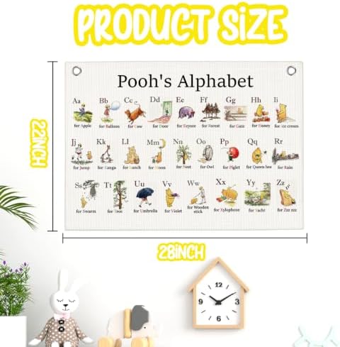 Alphabet Nursery Classroom Decor Play Room Decor Hanging Banner 30"x20" - Image 2