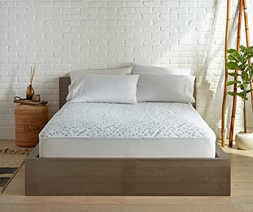Queen Mattress Protector by PURE BAMBOO, Waterproof, Charcoal Fiber - Image 4