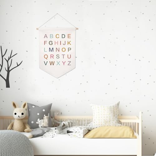 Rainbow Alphabet Banner Wall Hanging, ABC Educational Poster - Image 5