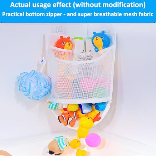 KPH Bath Toy Organizer, Large Capacity Corner Hanging - Image 3