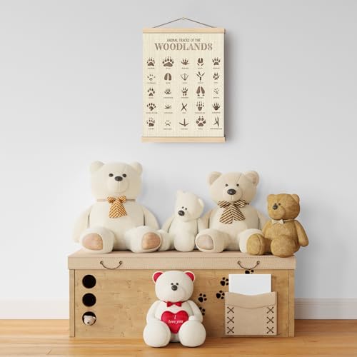 Boat Wades Animal Footprints Poster Hanger Frame, Kids Bathroom Playroom Decor - Image 4