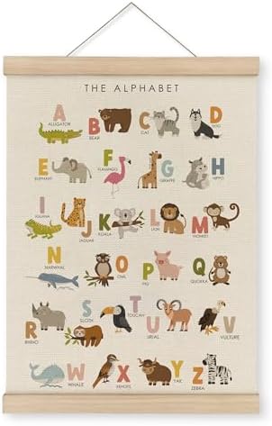 MAQIKA ABC Alphabet Nursery Poster Framed by MAQIKA