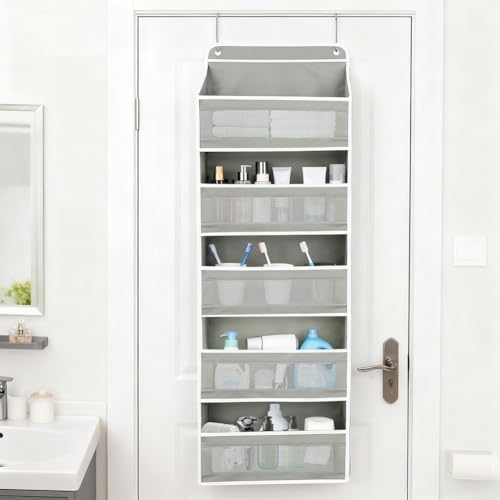 Over-the-Door Organizer, 5 Large Pockets and Mesh Pouches - Image 7