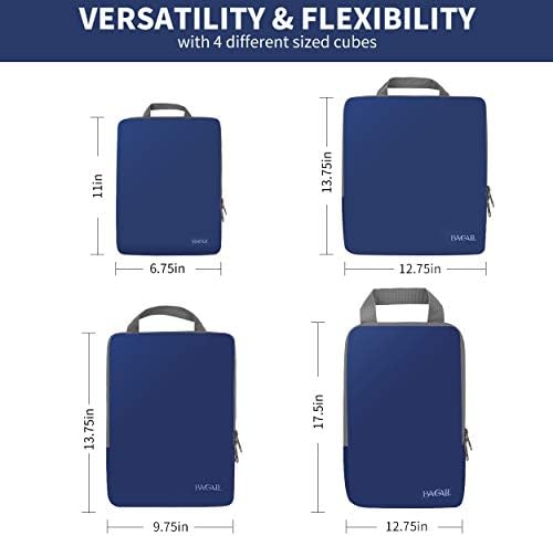 BAGAIL 4 Set/6 Set/8 Set Compression Packing Cubes Travel Accessories - Image 2