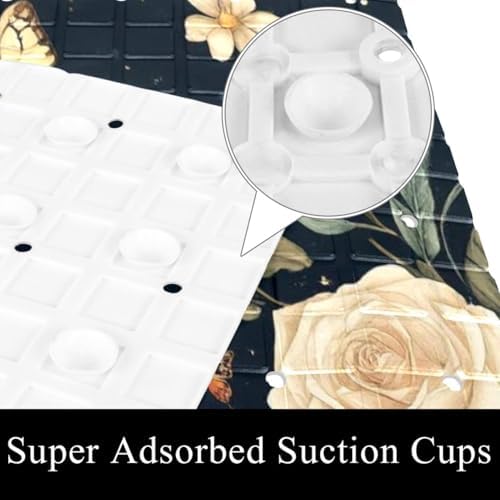 Non Slip Bathtub and Shower Mat 26.8x15.1 inch, Bath Mat - Image 3