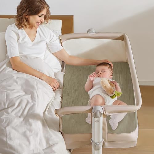 lulumoon Muslin Fitted Bassinet Sheet: Compatible - Image 3