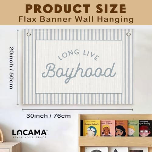 Lacama Long Live Boyhood Boys Room Decor, Boy Nursery Decor - Image 4
