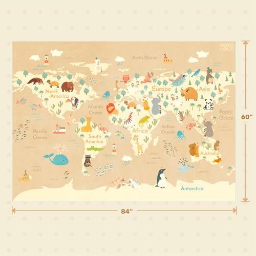 Hazo Haus Washable Kids Rug for Playroom – 5x7 Toddlers Room Play Rug, - Image 2