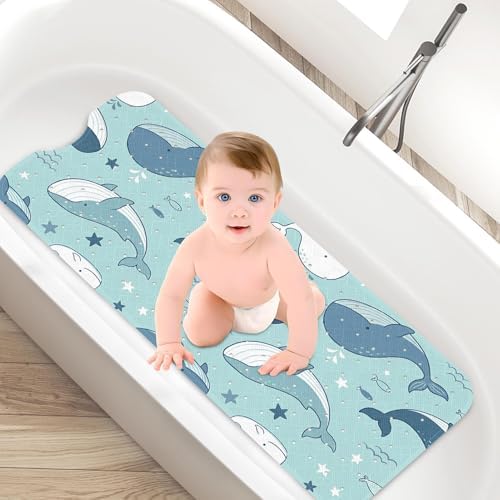 Bathtub Shower Mat 40X16 Inch, for Toddler, Ocean Star - Image 2