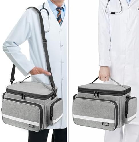 LEFOR·Z Small Medical Bag, First Aid Bag Empty, Home Health Nurse Bag - Image 7