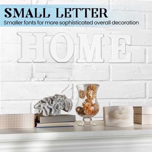 6 Inch White Wooden Letters Unfinished Wood Letters - Image 5