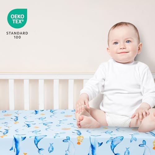 david's kids 3 Pack Fitted Crib Sheets, Ultra Soft Breathable Comfortable Baby - Image 2