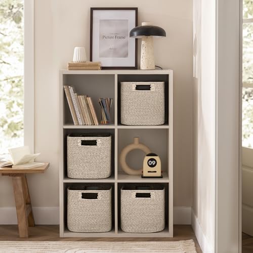 UBBCARE Storage Cubes 11 Inch, Cotton Rope Woven Baskets - Image 3