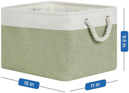 Temary Fabric Storage Baskets 4Pack Storage Bins Decorative Basket - Image 2