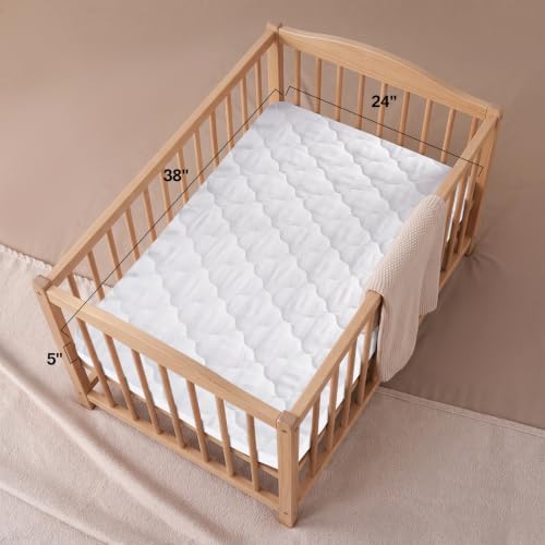 Mini Crib Mattress Protector Sheet Waterproof, Mini Crib Mattress Pad Cover - Image 5