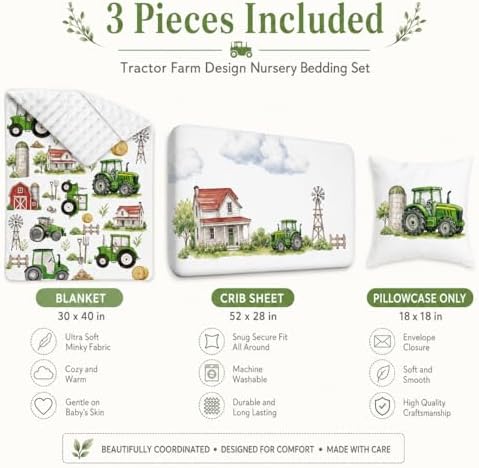 Baby Crib Bedding Set 3 Pcs - Image 2