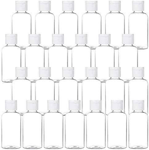 MMonDod 25 Pack 1.7oz/50ml Plastic Empty Bottles by MMonDod