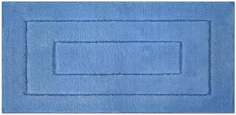 GRANNY SAYS Blue Bathroom Runner Rug 24" x 48", Soft Microfiber Bath Mat - Image 7