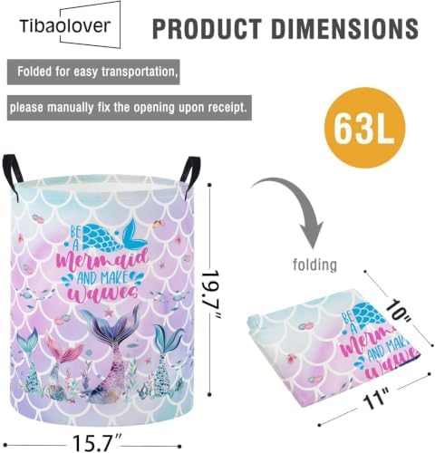 Baby Laundry Basket Baby Nursery Hamper Kids Laundry Basket Toy Storage Bin - Image 2