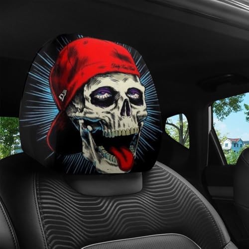 Funny Cartoon car headrest Cover, 2 Pieces Set of Cute Funny Eyes, Suitable by Unknown