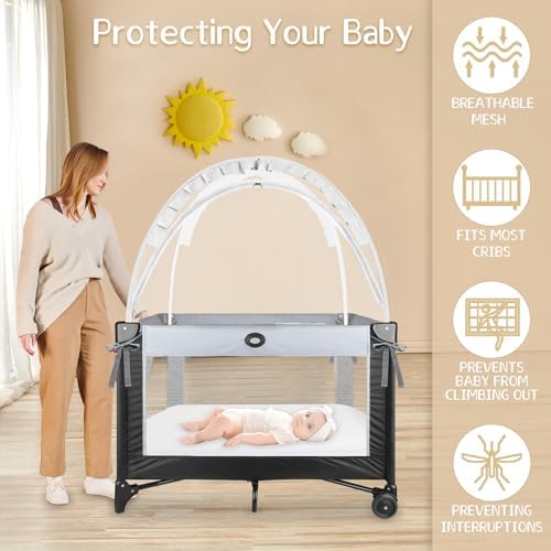 Crib Tent to Keep Baby from Climbing Out - Image 2
