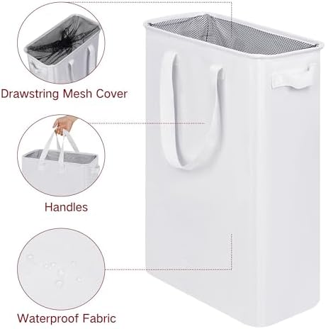 efluky Slim Laundry Basket, Narrow Laundry Hamper - Image 3