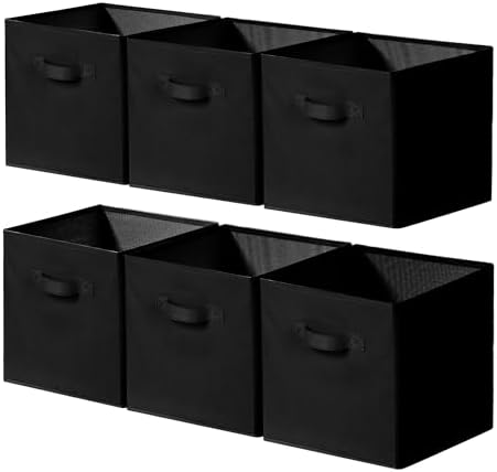 Cupic Cupid 6-Pack 11x11 Cube Storage Organizer, Collapsible Bins by CupicCupid