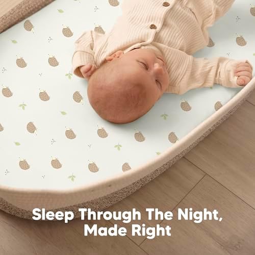 2-Pack Baby Bassinet Sheets Girl, 33x17 Bedside Sheets - Image 6