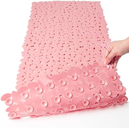 Pebble Shower Mat for Bathtub Non Slip Mat 35"X16" by HOME