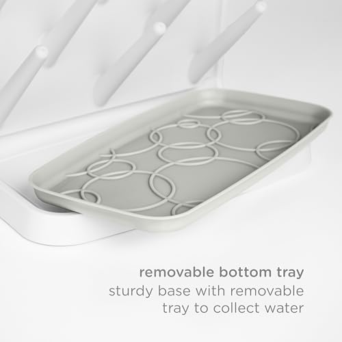 Ubbi Vertical Baby Bottle Drying Rack, Space Saving Countertop Bottle Dryer - Image 5