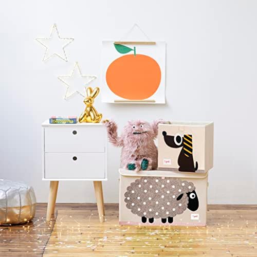 3 Sprouts Large Toy Chest, Lid and Handles, Collapsible Bin - Image 6