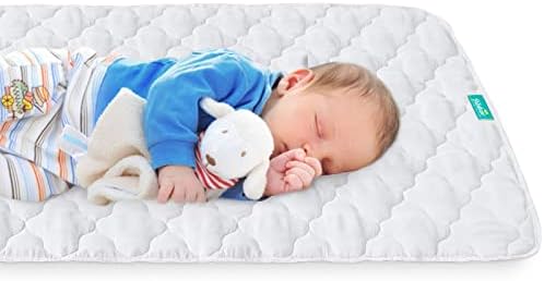 Waterproof Crib Mattress Protector, Non-Slip Quilted Pad - Image 5
