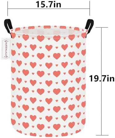 QUEENLALA Large Foldable Round Storage Basket Laundry Hamper - Image 2