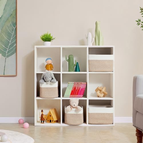 4 Pack Storage Baskets for Organizing Woven Baskets for Shelves - Image 2